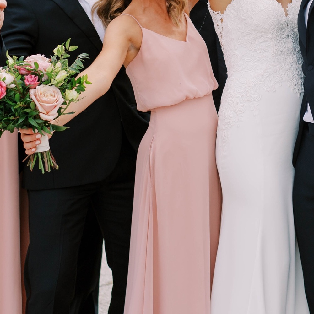 BIRDY GREY: GWENNIE DRESS: CHIFFON DUSTY ROSE